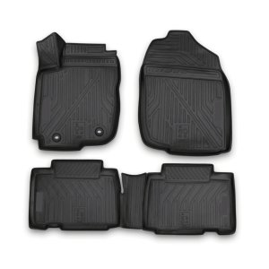 Toyota RAV4 Floor Mats - Omac - Rubber TPE - Black - '13-'18